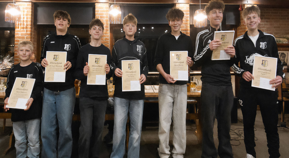 Auszeichnungen bei der Jahreshauptversammlung des ESV-Nachwuchses