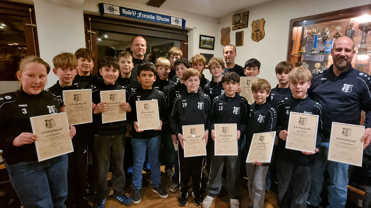 Auszeichnungen bei der Jahreshauptversammlung des ESV-Nachwuchses